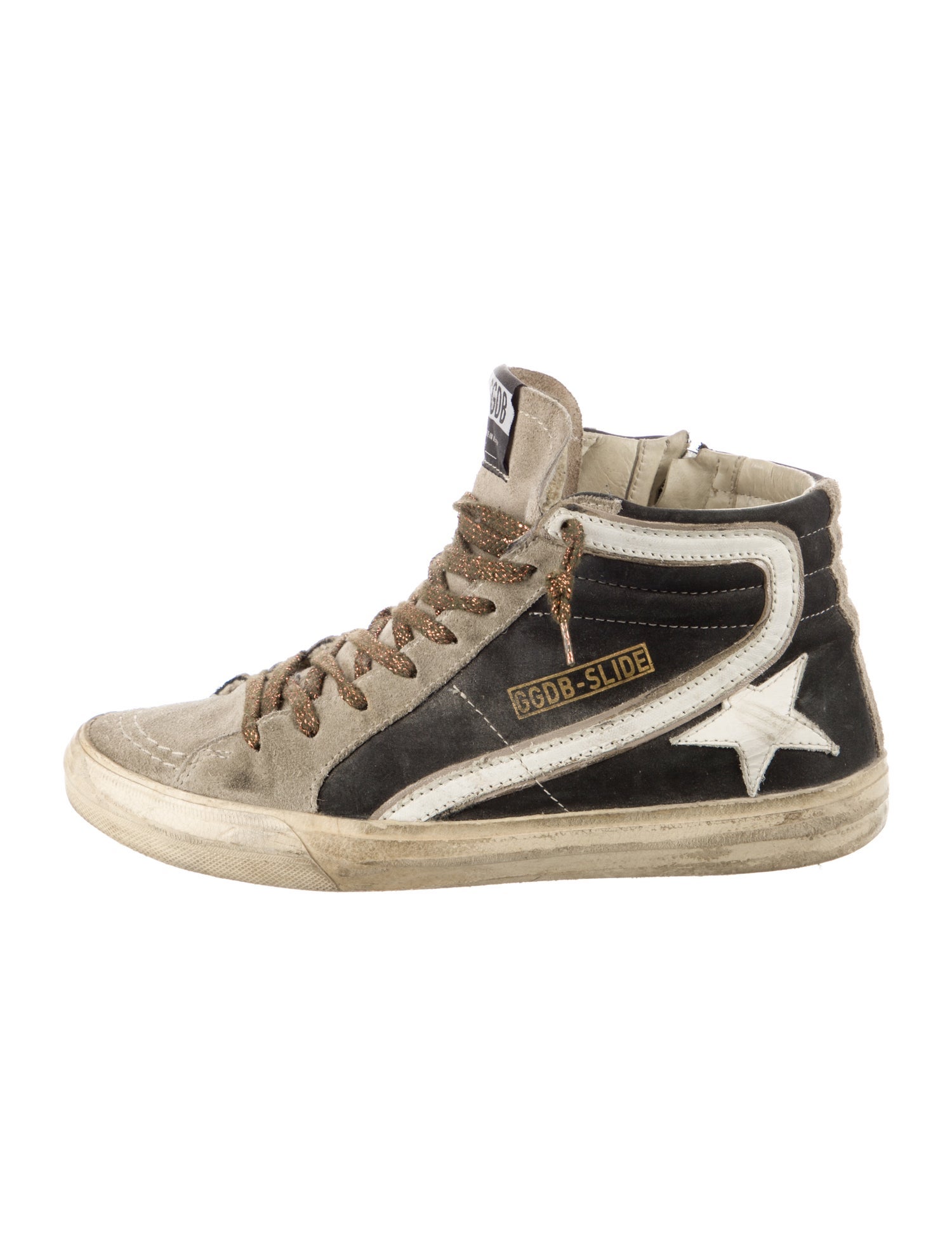 Golden Goose Suede Printed Sneakers