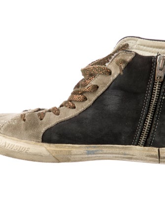 Golden Goose Suede Printed Sneakers