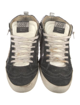 Golden Goose Suede Printed Sneakers
