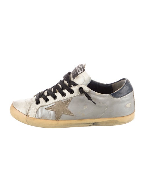 Golden Goose Leather Distressed Accents Sneakers