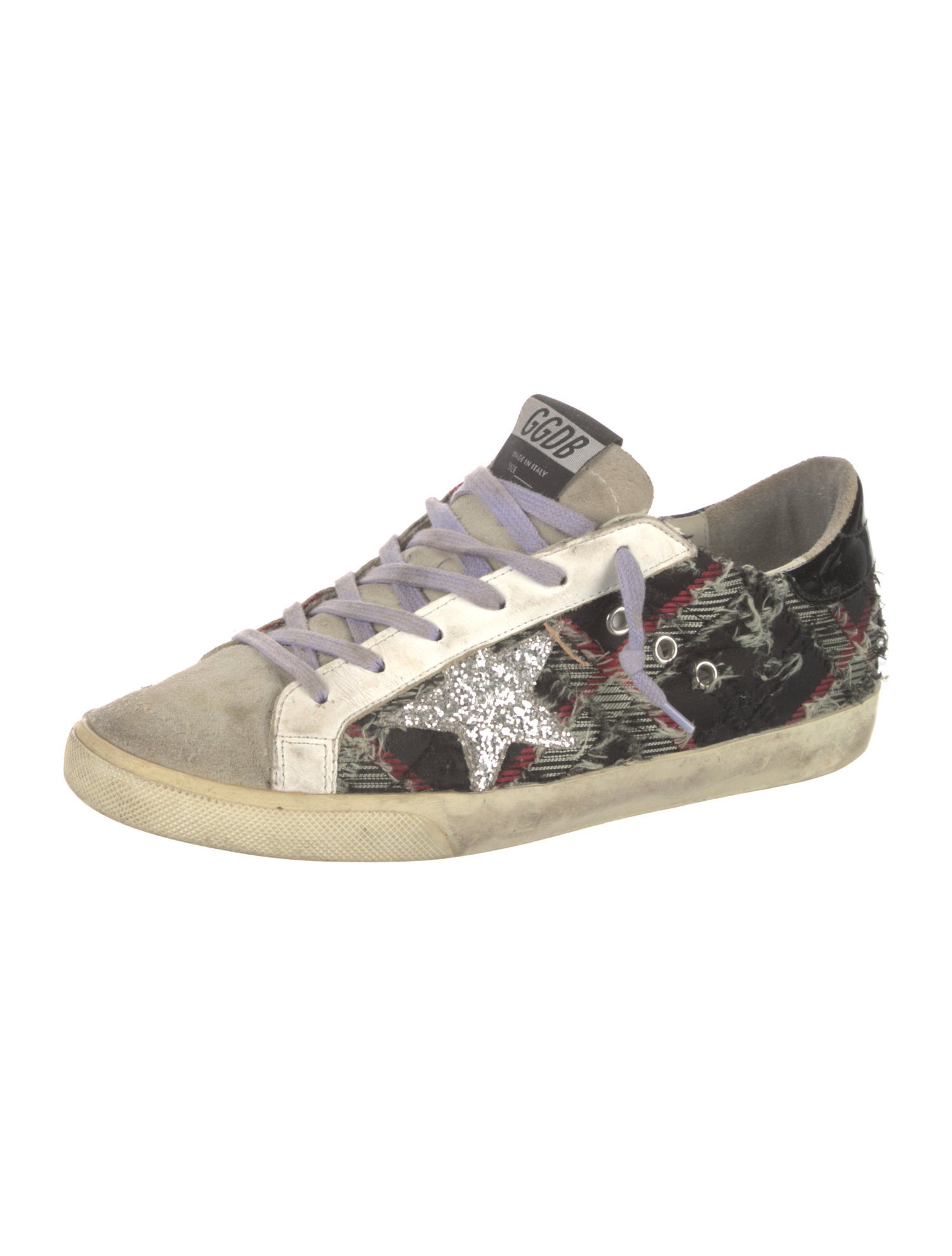 Golden Goose Tweed Printed Sneakers