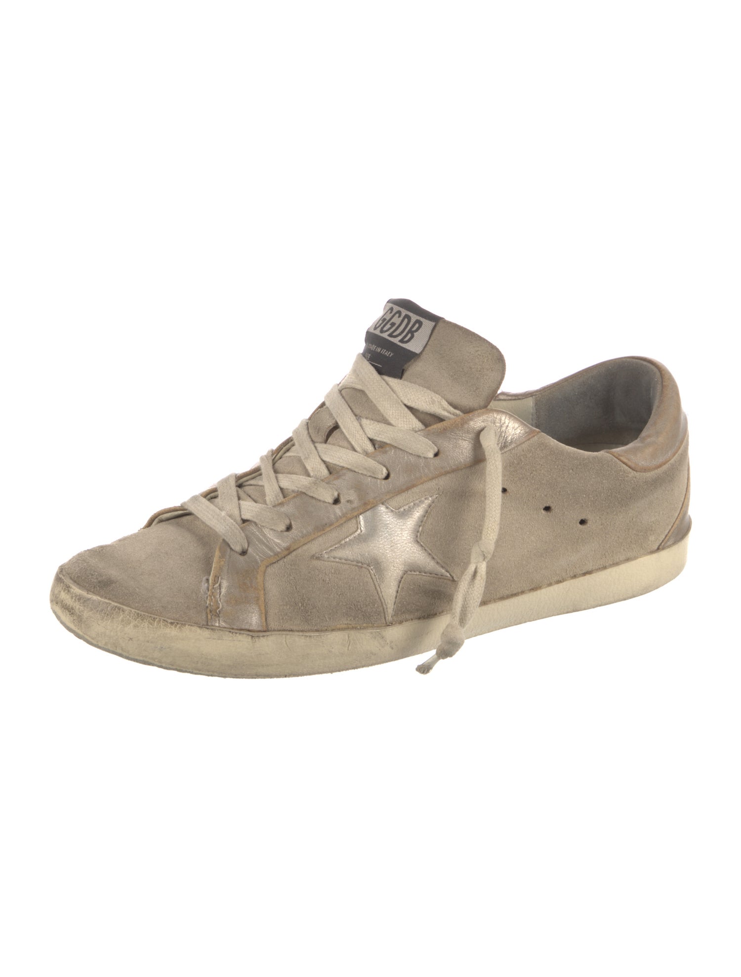 Golden Goose Suede Graphic Print Sneakers