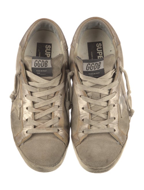 Golden Goose Suede Graphic Print Sneakers