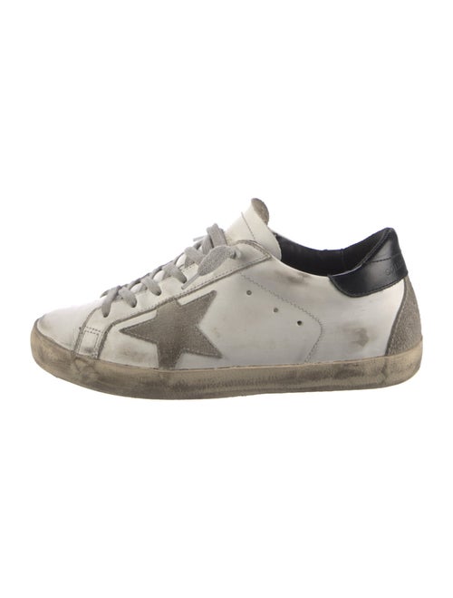 Golden Goose Leather Printed Sneakers