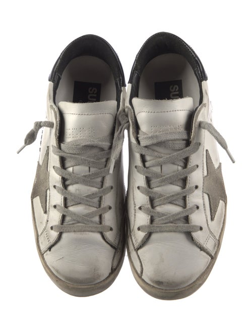 Golden Goose Leather Printed Sneakers