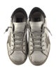 Golden Goose Leather Printed Sneakers