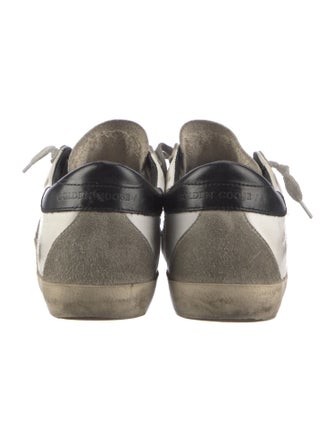 Golden Goose Leather Printed Sneakers