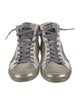 Golden Goose Leather Colorblock Pattern Sneakers