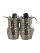 Golden Goose Leather Colorblock Pattern Sneakers