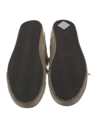 Golden Goose Leather Colorblock Pattern Sneakers