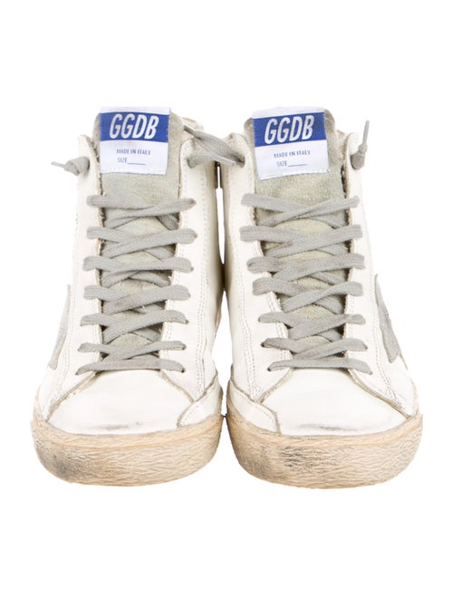 Golden Goose Leather Distressed Accents Sneakers
