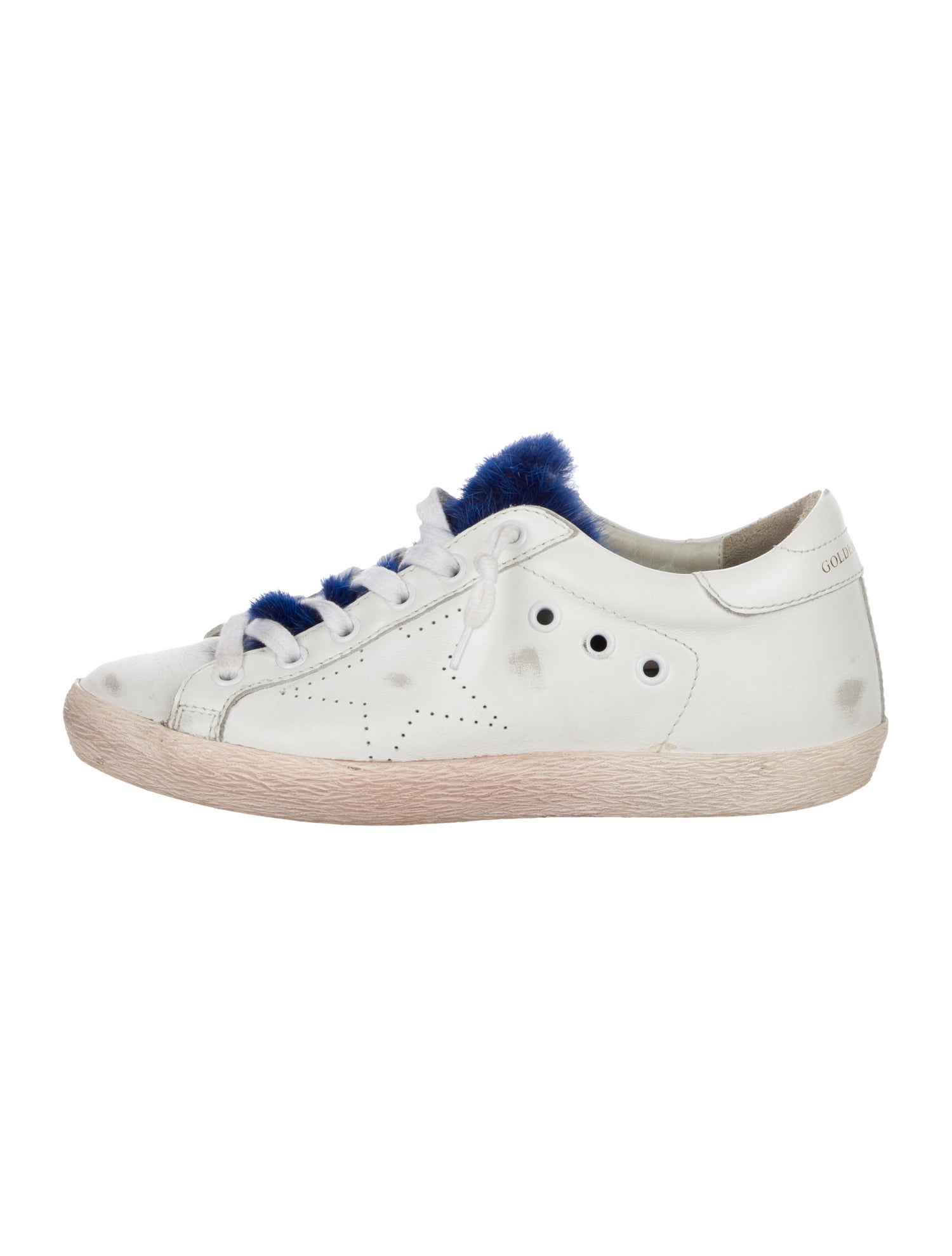 Golden Goose Leather Distressed Accents Sneakers