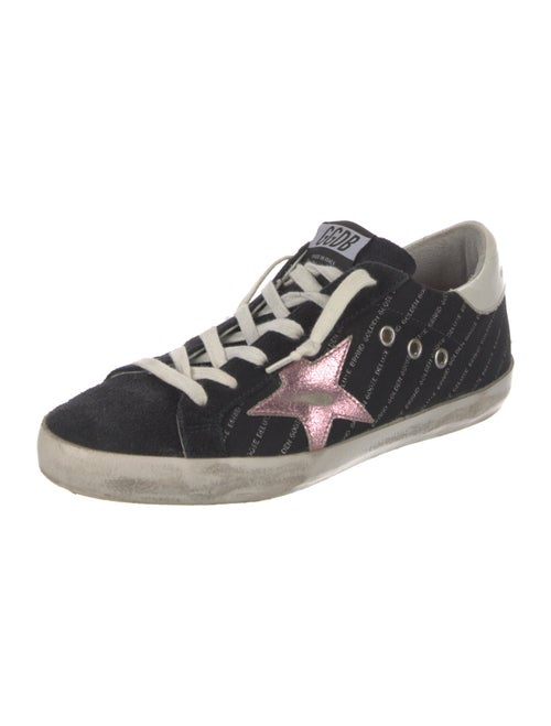 Golden Goose Printed Distressed Accents Sneakers