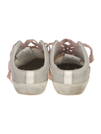 Golden Goose Suede Colorblock Pattern Sneakers