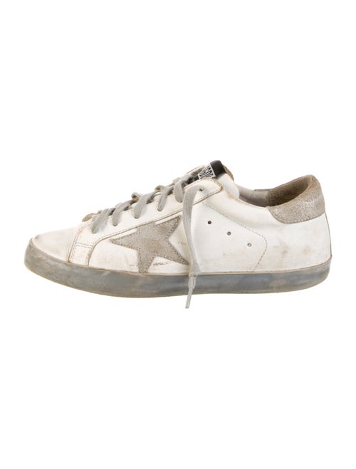 Golden Goose Leather Printed Sneakers