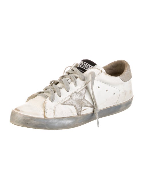 Golden Goose Leather Printed Sneakers