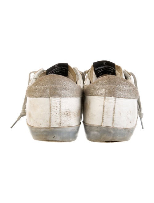 Golden Goose Leather Printed Sneakers
