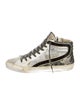 Golden Goose Leather Colorblock Pattern Sneakers