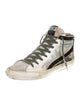 Golden Goose Leather Colorblock Pattern Sneakers
