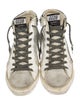 Golden Goose Leather Colorblock Pattern Sneakers