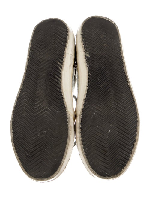 Golden Goose Leather Colorblock Pattern Sneakers