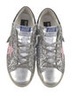 Golden Goose Leather Glitter Accents Sneakers