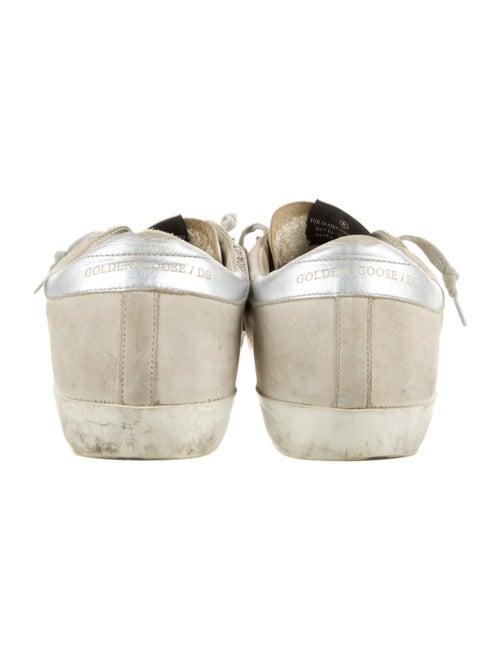 Golden Goose Suede Glitter Accents Sneakers