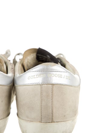 Golden Goose Suede Glitter Accents Sneakers