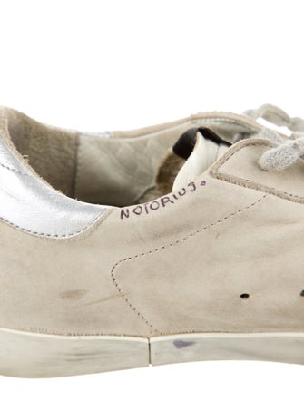 Golden Goose Suede Glitter Accents Sneakers