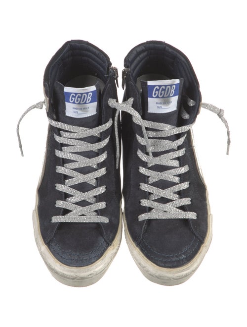 Golden Goose Suede Printed Sneakers