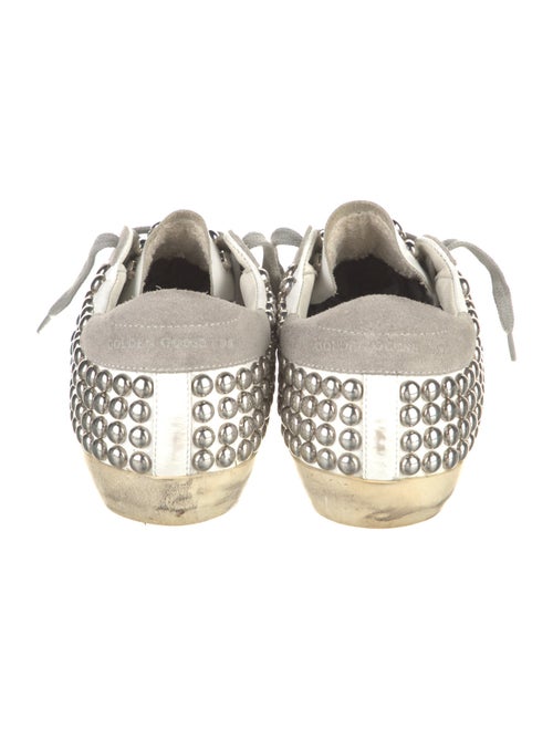 Golden Goose Leather Printed Sneakers