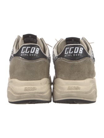 Golden Goose Suede Glitter Accents Sneakers