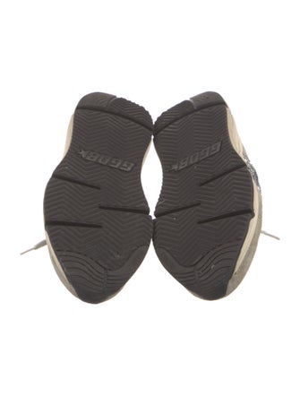 Golden Goose Suede Glitter Accents Sneakers