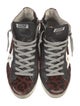 Golden Goose Ponyhair Animal Print Sneakers
