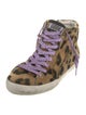 Golden Goose Suede Animal Print Sneakers