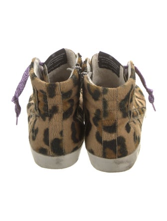 Golden Goose Suede Animal Print Sneakers