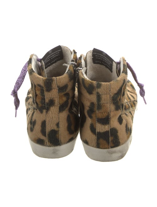 Golden Goose Suede Animal Print Sneakers