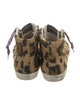 Golden Goose Suede Animal Print Sneakers
