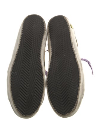 Golden Goose Suede Animal Print Sneakers