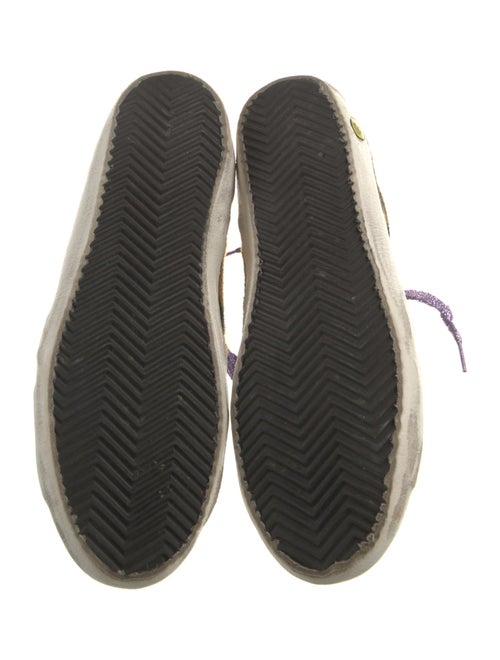 Golden Goose Suede Animal Print Sneakers
