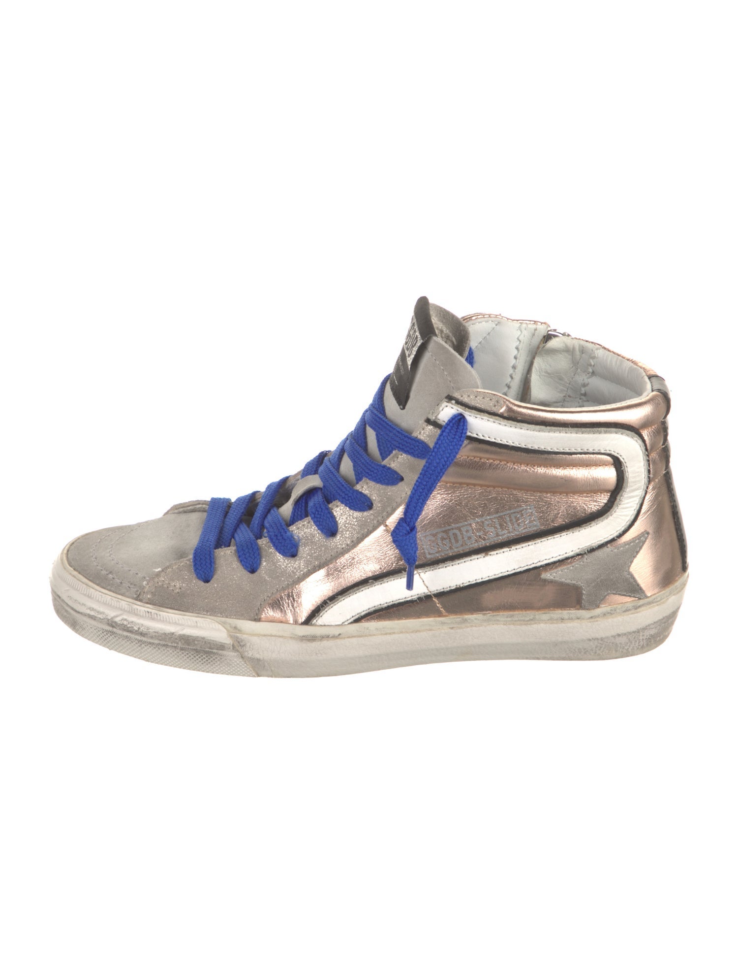 Golden Goose Leather Distressed Accents Sneakers