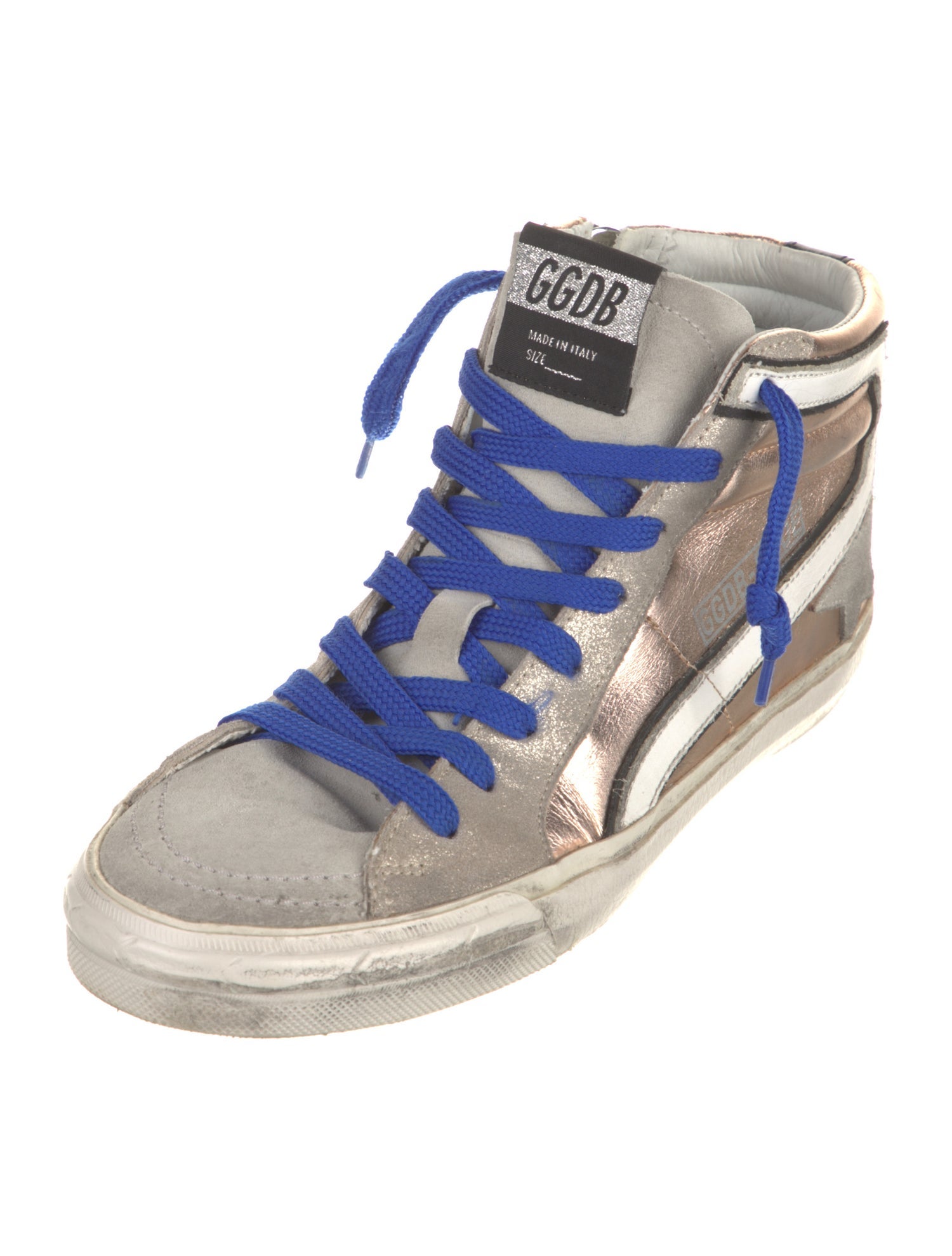 Golden Goose Leather Distressed Accents Sneakers
