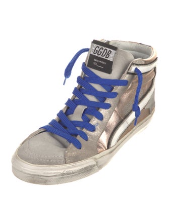 Golden Goose Leather Distressed Accents Sneakers