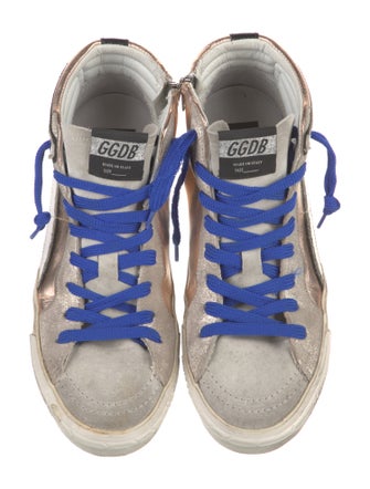 Golden Goose Leather Distressed Accents Sneakers