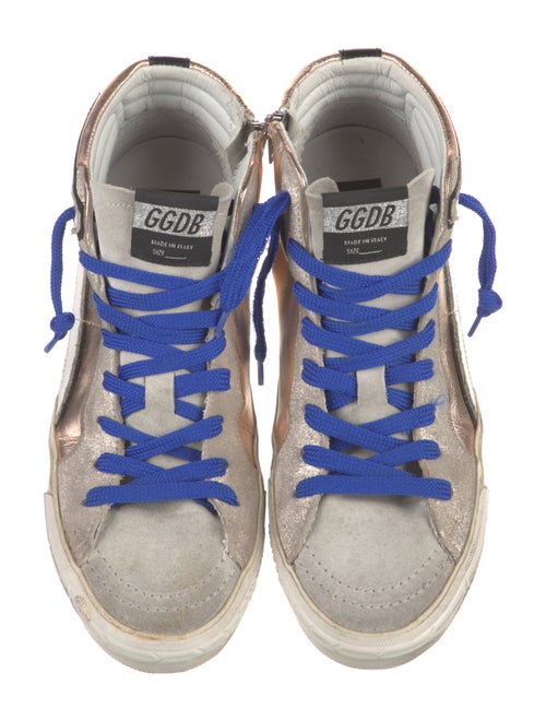 Golden Goose Leather Distressed Accents Sneakers