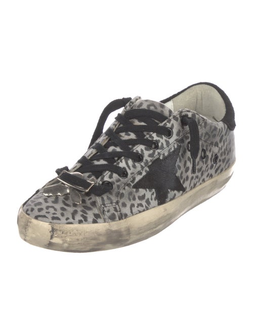 Golden Goose Suede Animal Print Sneakers