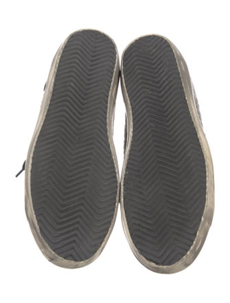 Golden Goose Suede Animal Print Sneakers