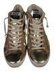 Golden Goose Leather Colorblock Pattern Sneakers
