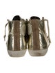 Golden Goose Leather Colorblock Pattern Sneakers