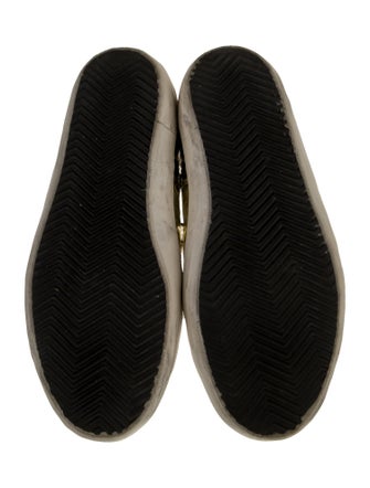 Golden Goose Leather Colorblock Pattern Sneakers